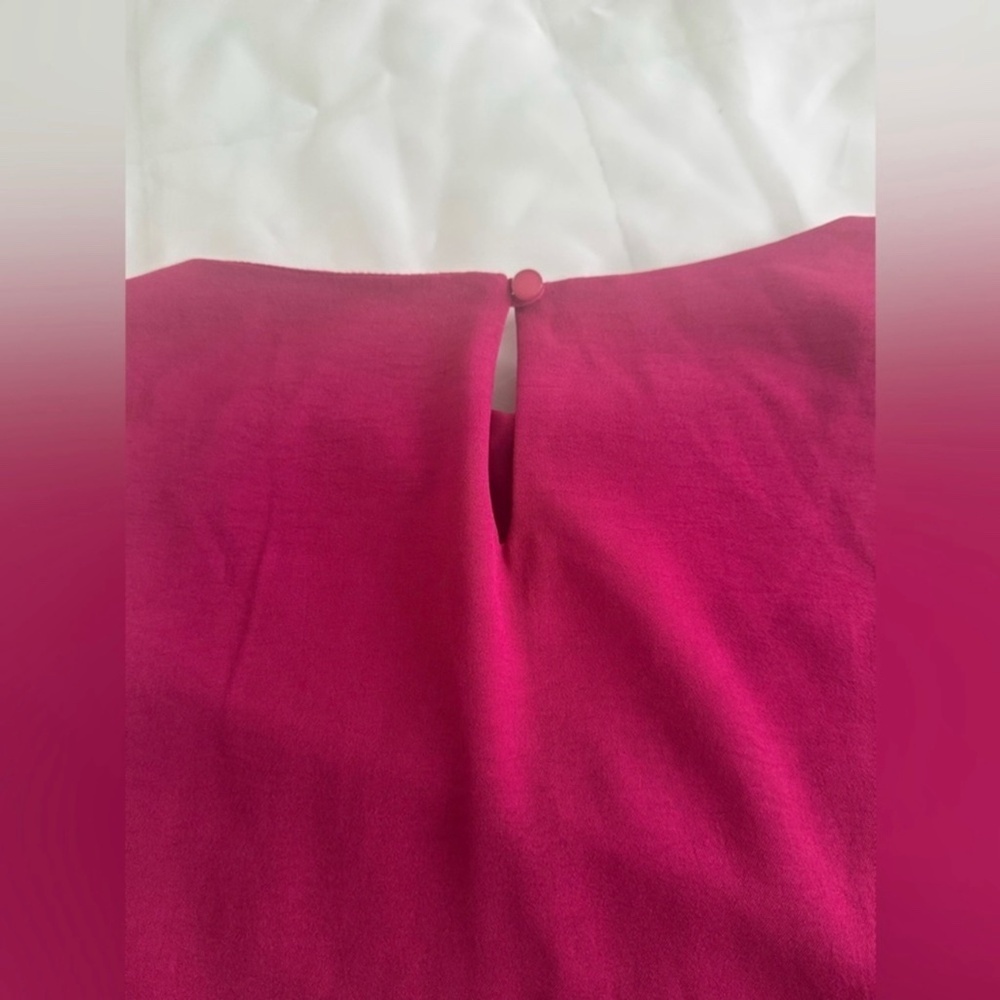 Monteau Magenta/Pink Scallop Edge Crop Top - Picture 5 of 5